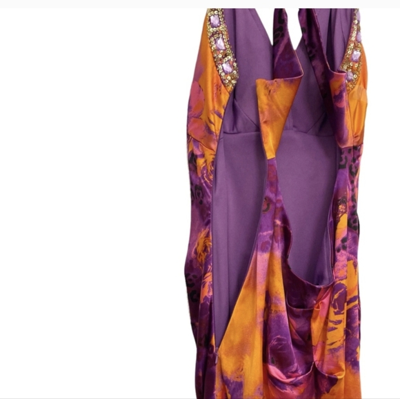 XSCAPE Joanna  Chen Racer Back Mermaid Dress Gown Size 8 - Picture 11 of 12